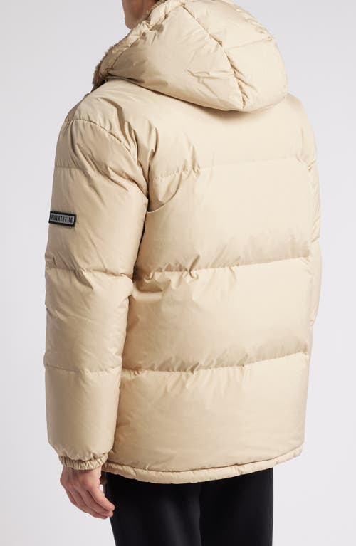 Shop Ugg(r) Shasta Genuine Shearling 700 Fill Power Down Jacket In Mustard Seed/antelope