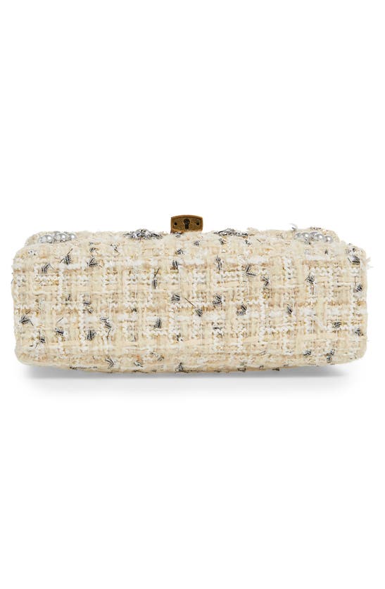 Shop Kurt Geiger Mini Brixton Lock Shoulder Bag In Ivory