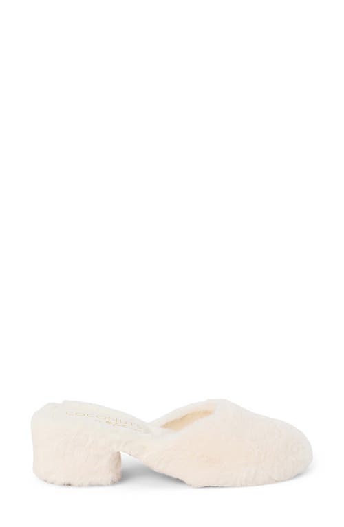 Coconuts By Matisse Teddy Faux Fur Mule In White
