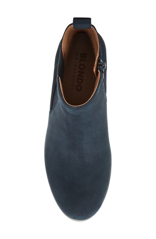 Shop Blondo Shaya Waterproof Chelsea Boot In Navy Nubuck