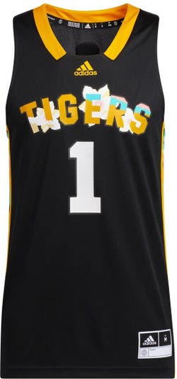 adidas Men's adidas Black Grambling Tigers Honoring Black Excellence  Replica Basketball Jersey