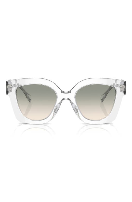 Tory Burch Pushed Miller Acetate Cat-eye Sunglasses In Clear