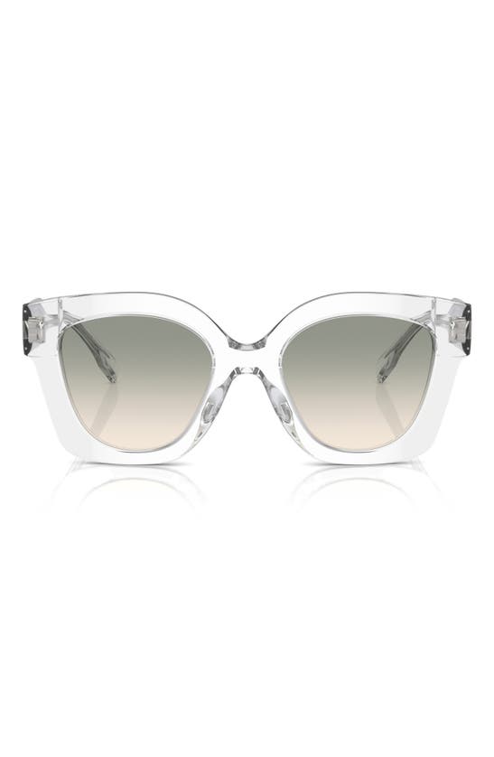 Shop Tory Burch 49mm Gradient Irregular Sunglasses In Clear