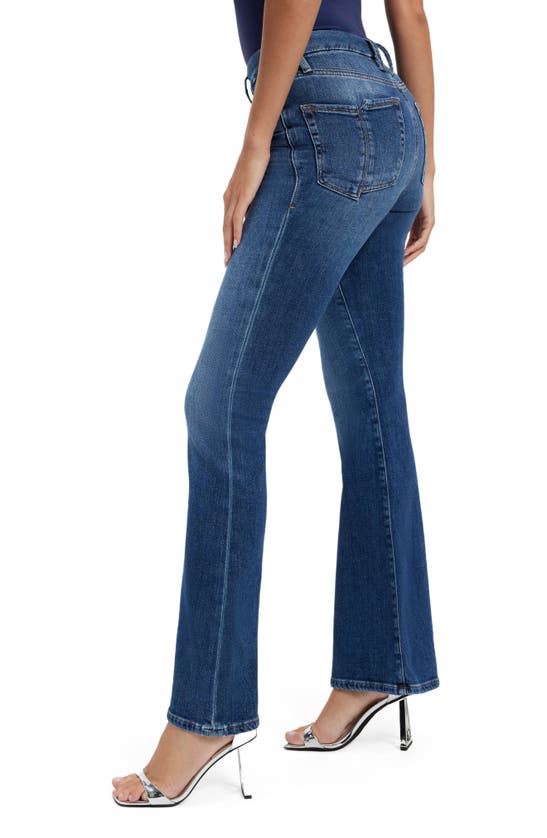 Good American Good Legs Cropped High-rise Bootcut Jeans In Indigo329