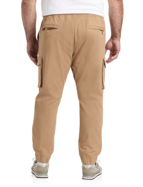 True Nation By Dxl Cargo Joggers In Burro