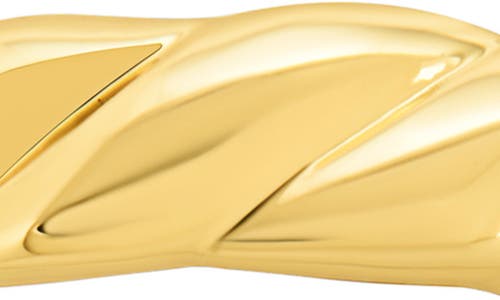 Sterling Forever Elowyn Twisted Rope Ring In Gold