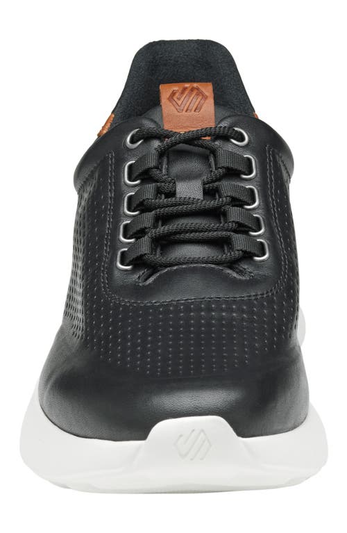 Shop Johnston & Murphy Amherst 2.0 U-throat Leather Sneaker In Black Full Grain