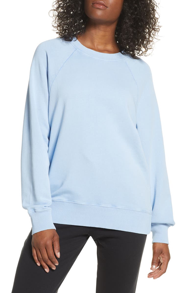 ZELLA Jamie Crewneck Sweatshirt, Main, color, BLUE CASHMERE