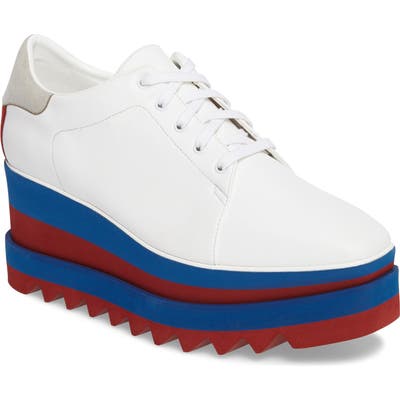 Stella Mccartney Sneak-Elyse Flatform Sneaker, White