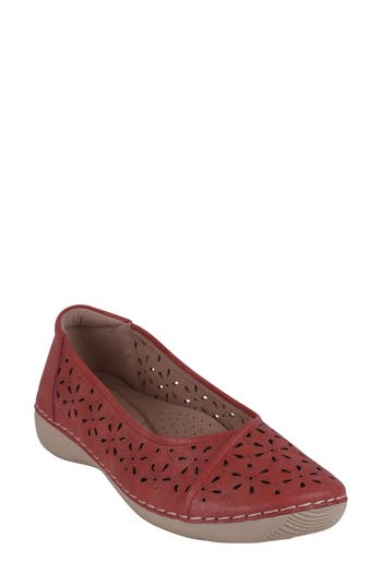 Good Choice New York Nysha Flat In Burgundy