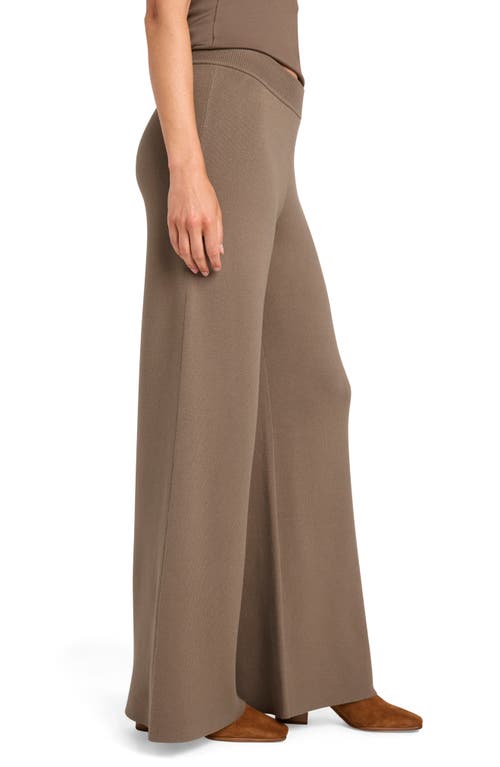 Shop Splendid X Cella Jane Wide Leg Sweater Pants In Toast