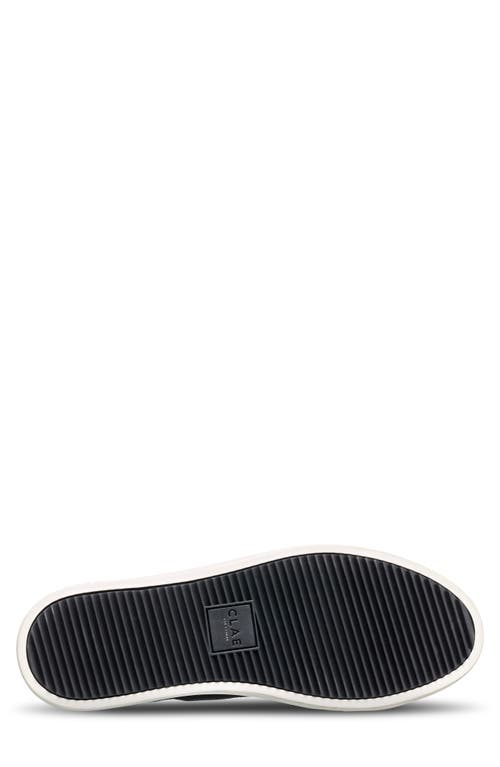 Clae Bradley Leather Mid Top Sneaker In Black Suede