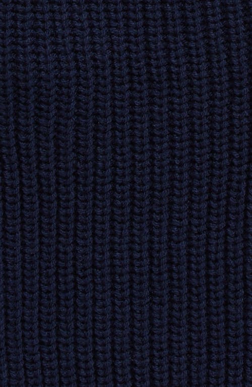 Shop Nordstrom Kids' Chunky Rib Cardigan In Navy Peacoat