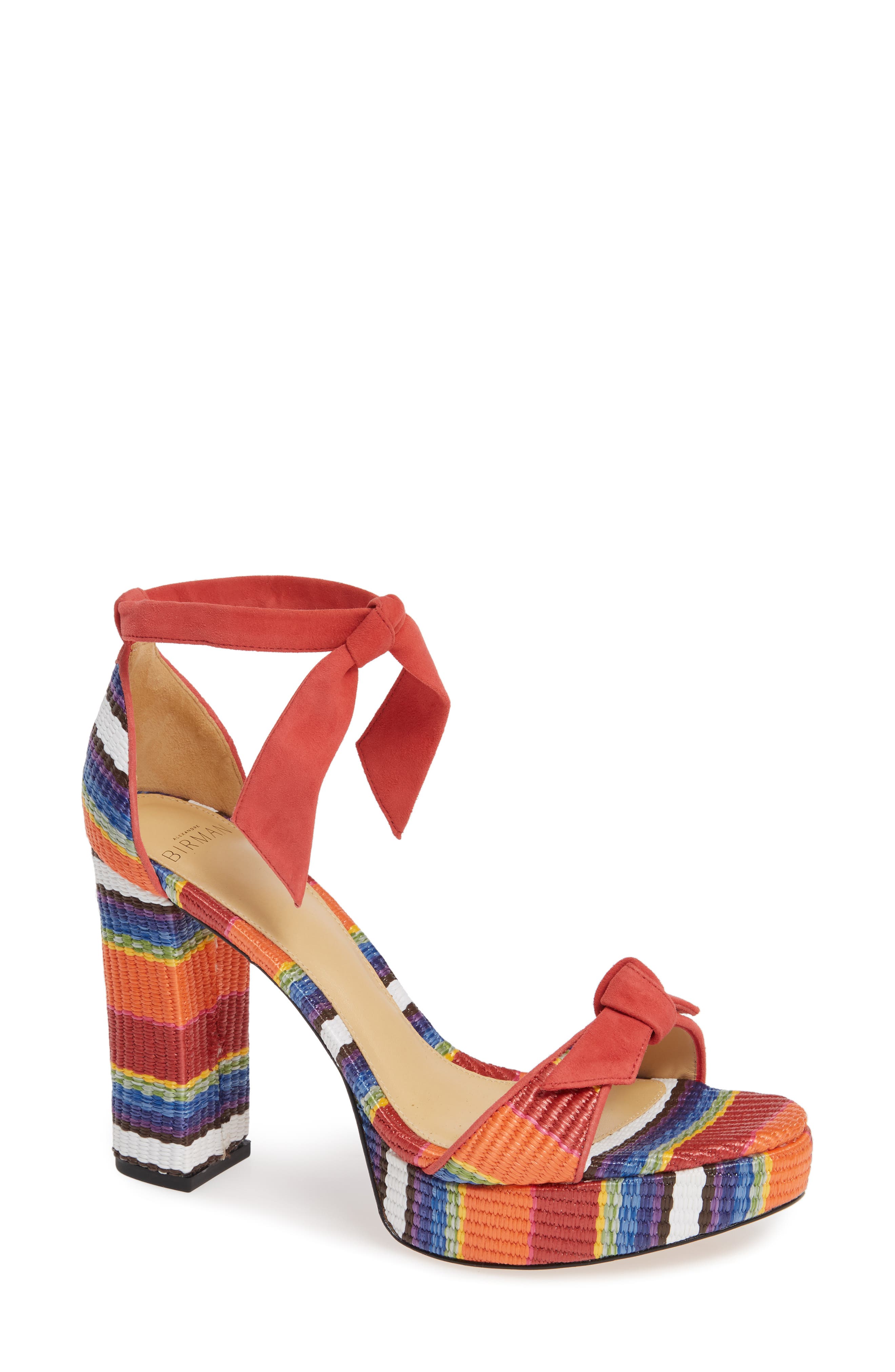 Alexandre Birman Clarita Platform Sandal- Coral