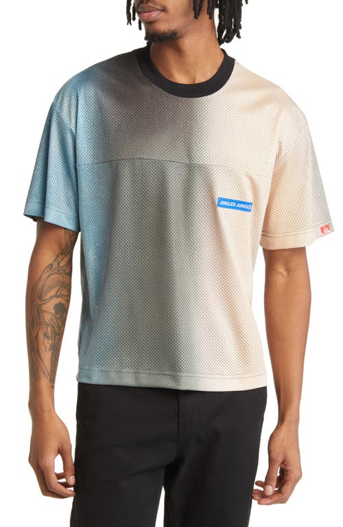 JUNGLES Vertigo Stripe Mesh Ringer T-Shirt