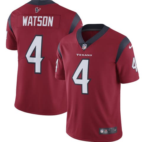 Men's Houston Texans Deshaun Watson Fanatics Branded Navy Player Icon Name  & Number Fitted Pullover Hoodie