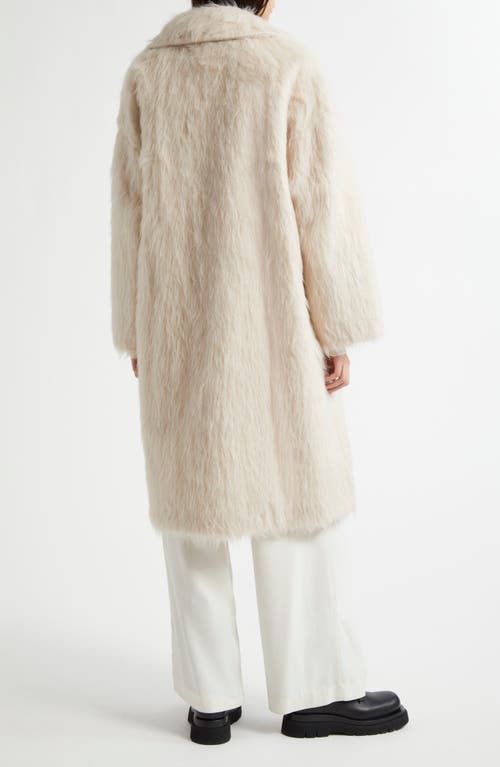 Shop Weekend Max Mara Cantone Alpaca Blend Coat In Ecru