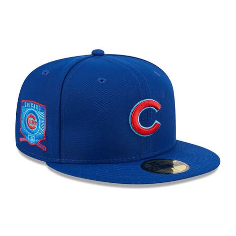 Chicago Cubs New Era Air Force Blue Undervisor 59FIFTY Fitted Hat - Cardinal