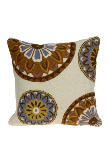 Parkland Collection Klover Beige Throw Pillow In Beige