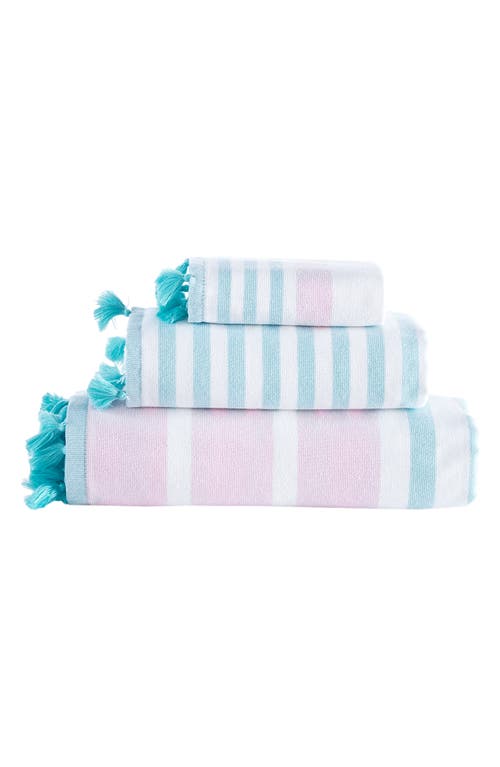 Shop Brooks Brothers Pesthemal Turkish Cotton 3-piece Towel Set In Pink