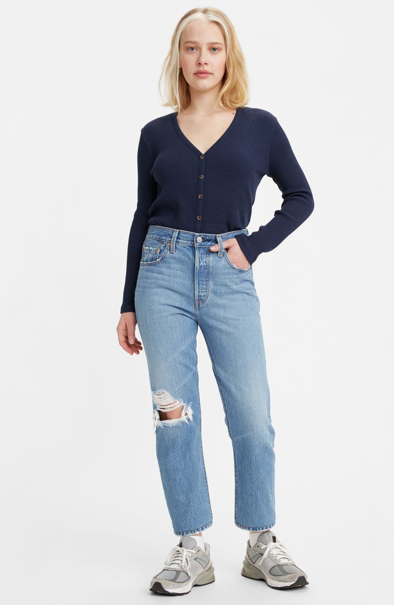 Levi's® 501™ Ripped Crop Jeans | Nordstrom