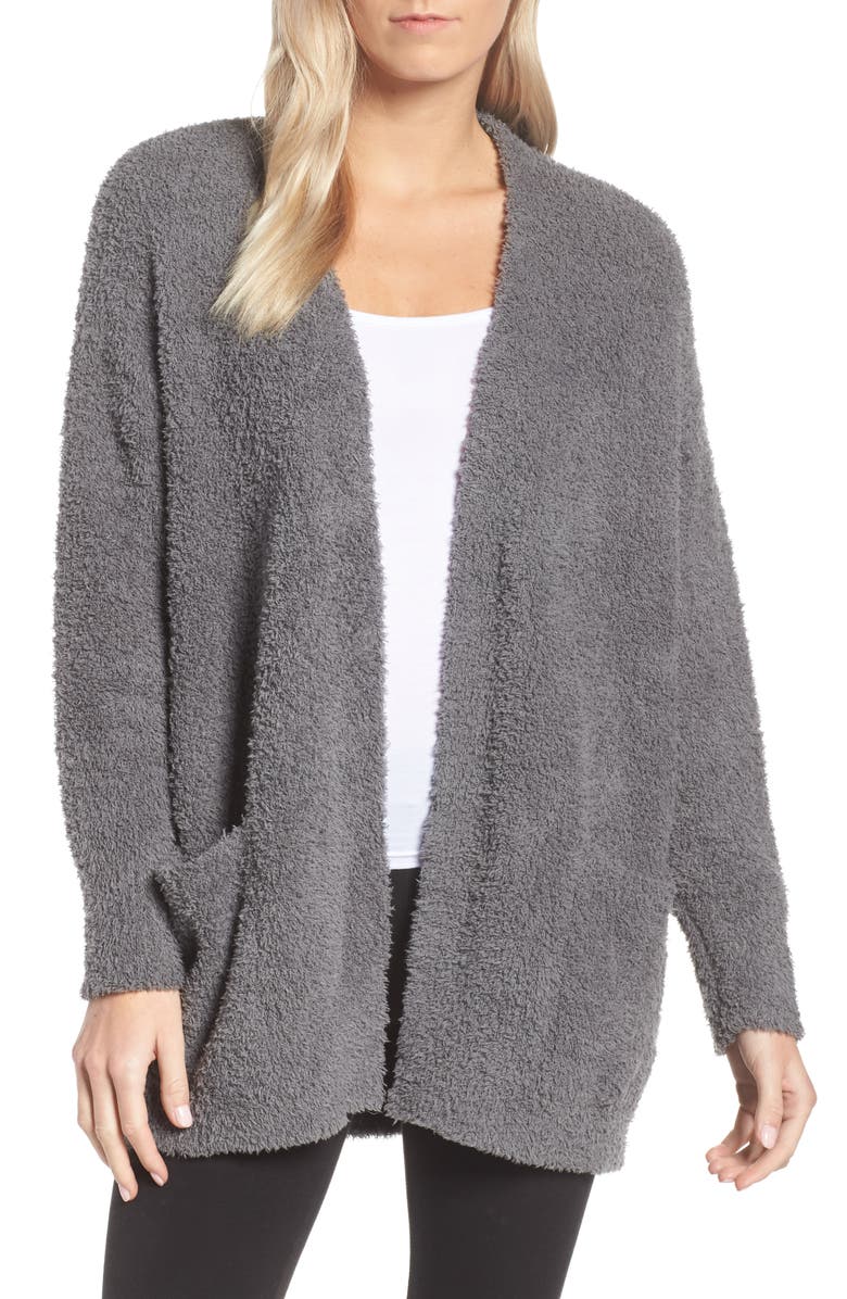 BAREFOOT DREAMS<SUP>®</SUP> CozyChic<sup>™</sup> Cardigan, Main, color, GRAPHITE
