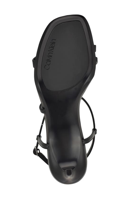 Calvin Klein Ishaya Ankle Strap Sandal In Black
