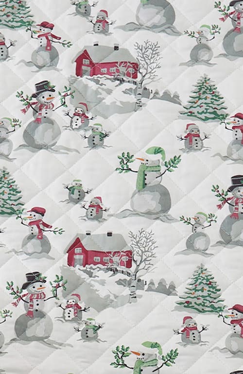 Woven & Weft Winter Snowman Quilt & Sham Set In Winter Wonderland