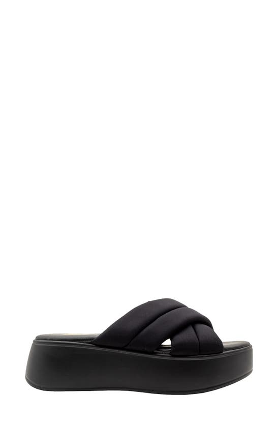Volatile Yelepa Water Resistant Platform Sandal In Black