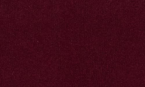 Sofia Cashmere Lace Trim V-neck Cashmere Sweater In Bordeaux