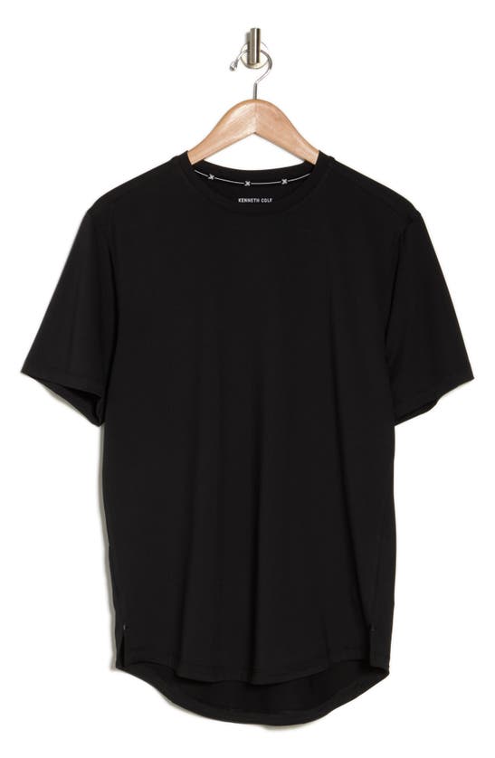 Shop Kenneth Cole Crewneck Active T-shirt In Black