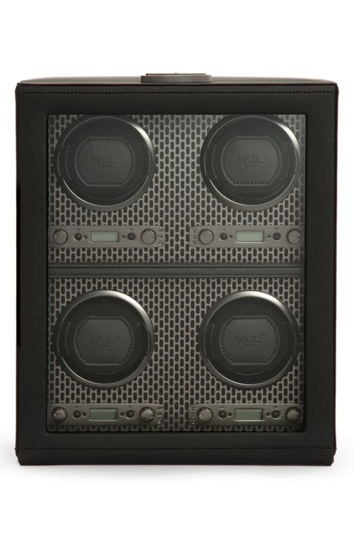 Shop Wolf Axis 4-watch Winder & Case In Powder Coat