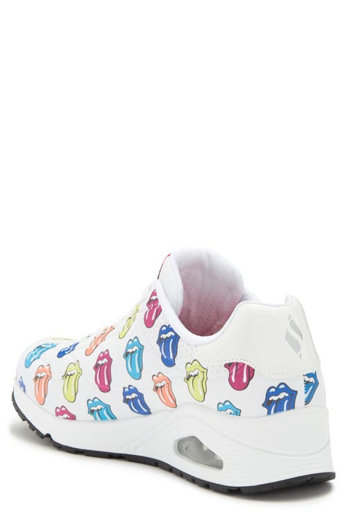 Shop Skechers X Rolling Stones Uno Say It Loud Sneaker In White/multi