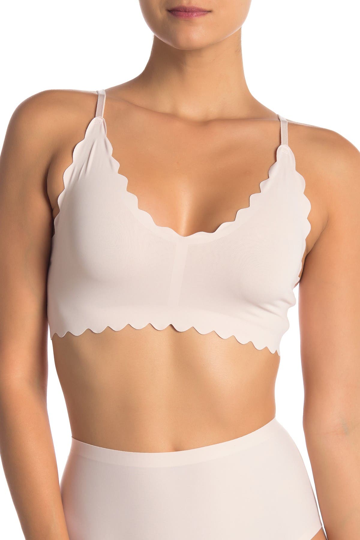 scalloped bralette