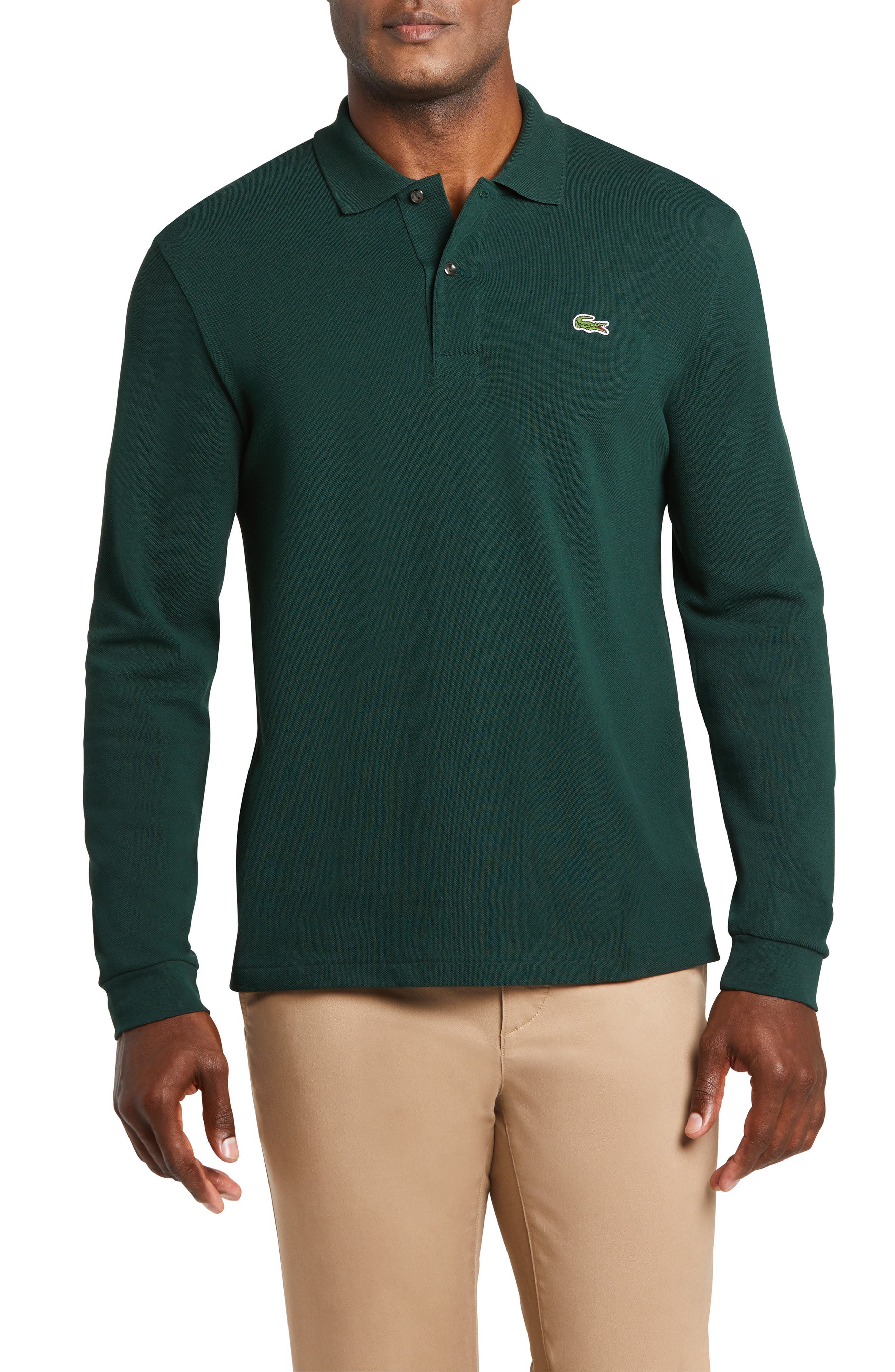 Lacoste Classic Fit Long Sleeve Piqué Polo Nordstrom