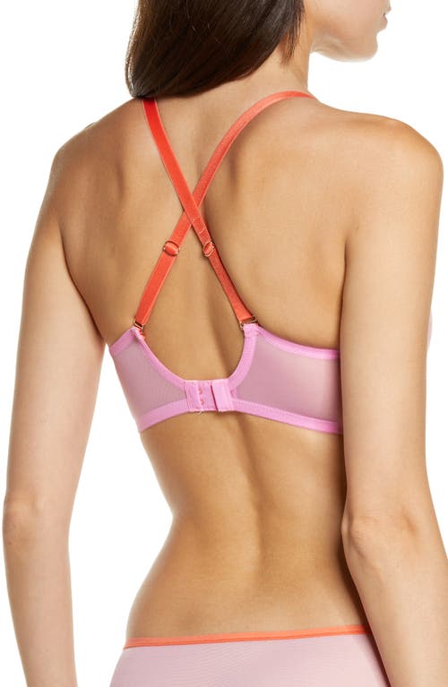 Shop Skarlett Blue Spellbound Spacer Underwire Convertible Bra In Pink/coral