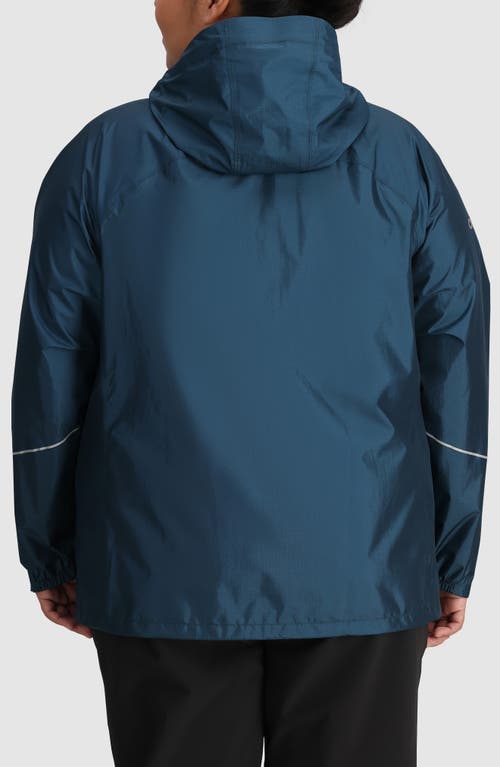 Shop Outdoor Research Helium Rain Ultralight Jacket In Harbor