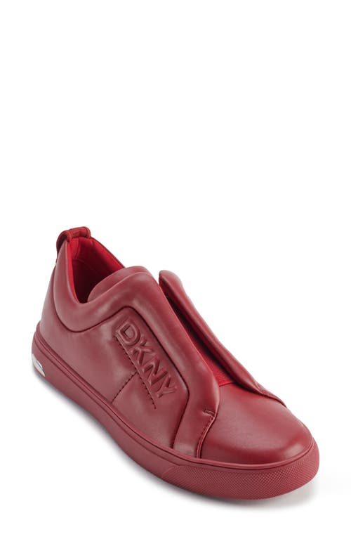 Shop Dkny Abelina Slip-on Sneaker In Ruby Red