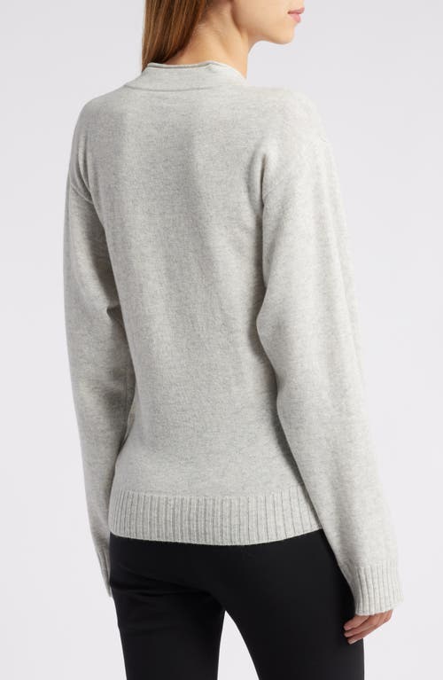 Shop Faithfull The Brand Frederikke Wool & Cashmere Sweater In Grey Marle