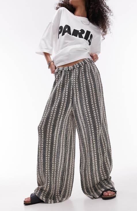 Knit Wide Leg Cover-Up Pants