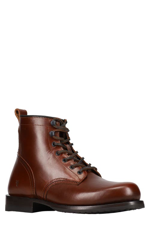 Frye Hudson Lace-up Boot In Mahogany