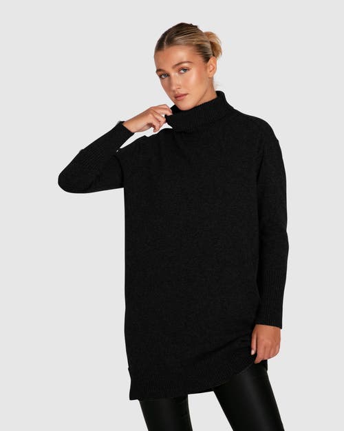 Belle & Bloom Nothing Compares Knit Dress In Black