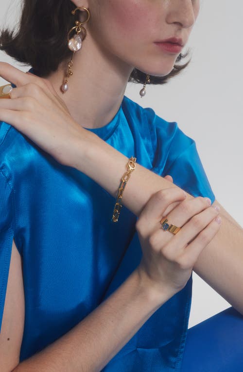 Lady Grey Octagon Chain Bracelet In Gold