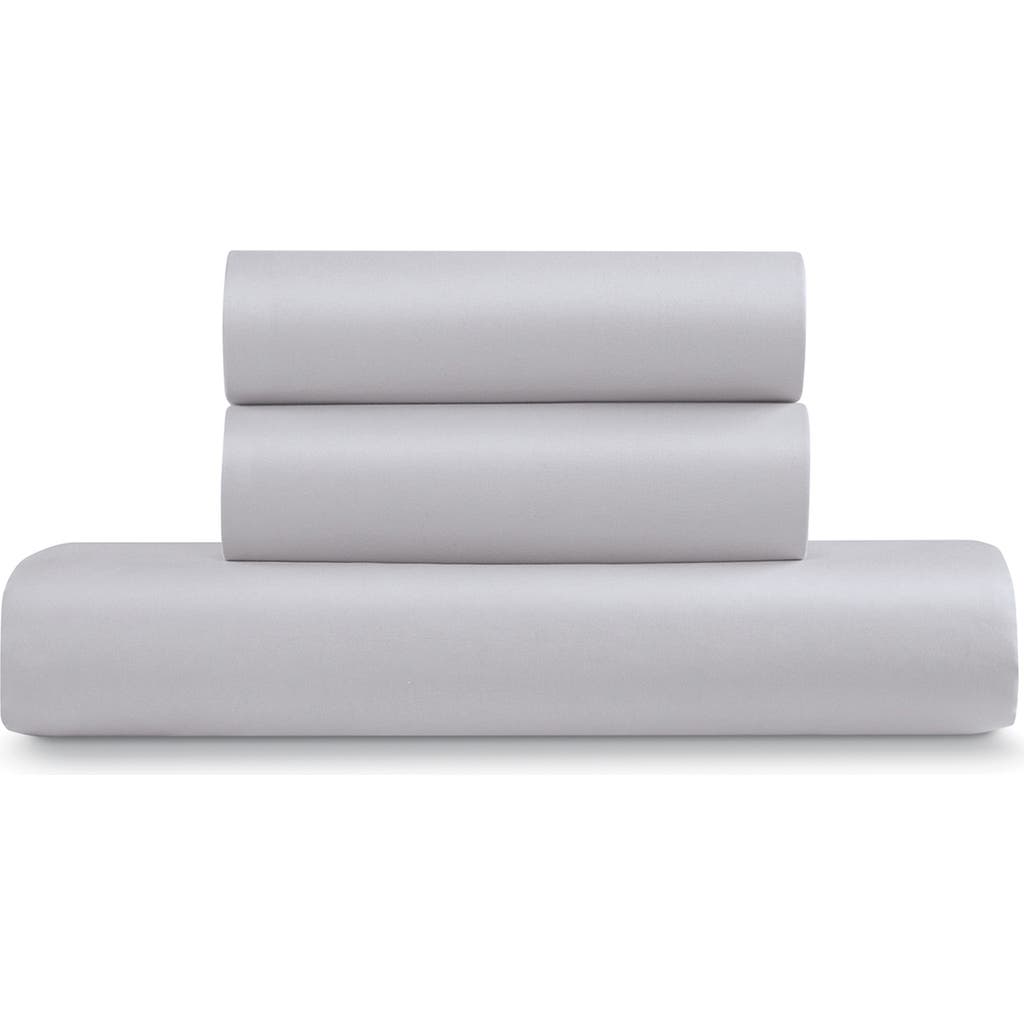 Ella Jayne Home Triple Brushed Duvet Cover & Sham Set In Silver