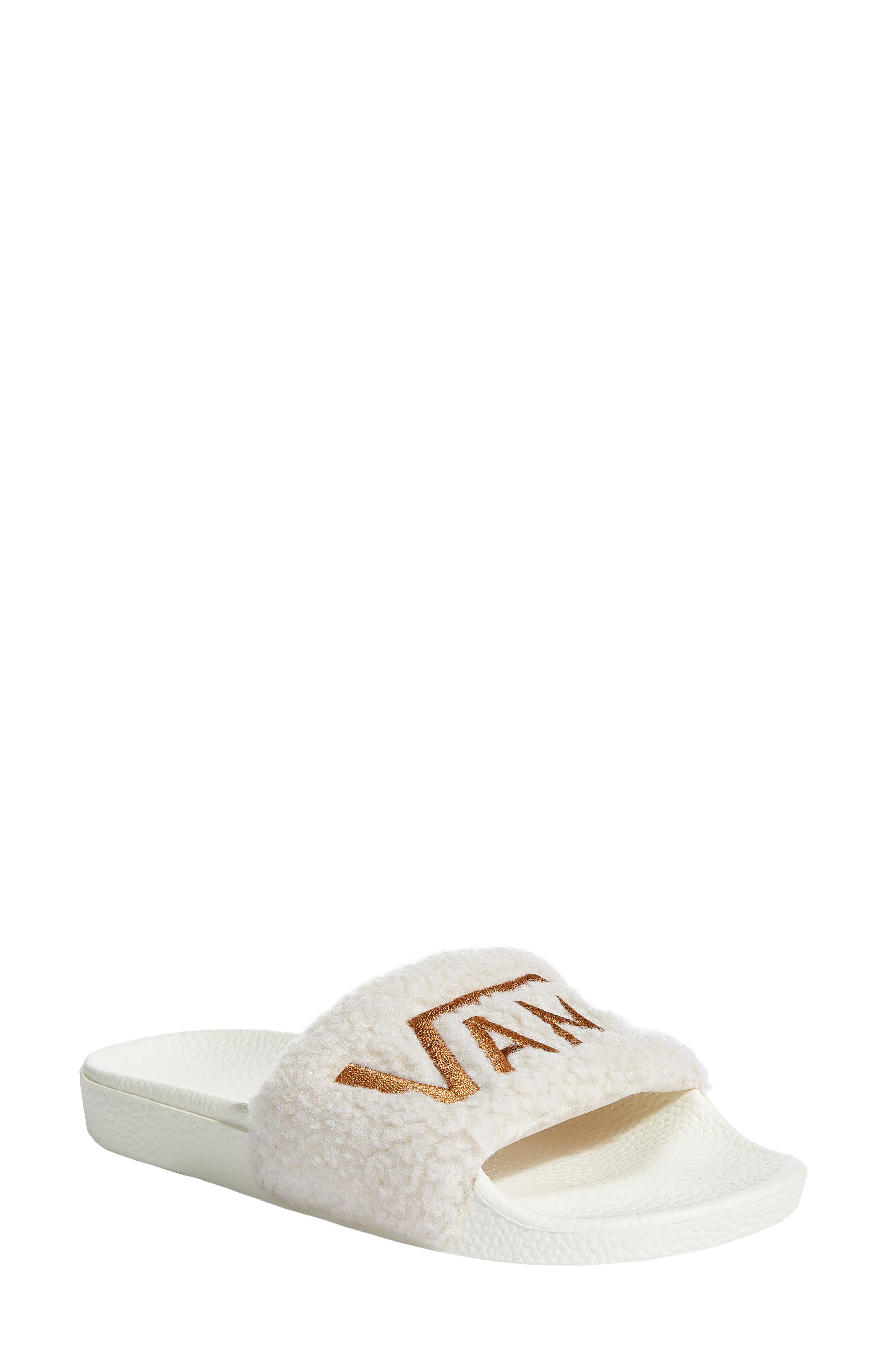 vans sequin slides