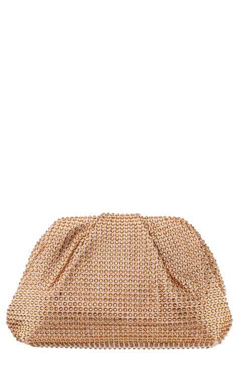 Tan suede clutch hot sale