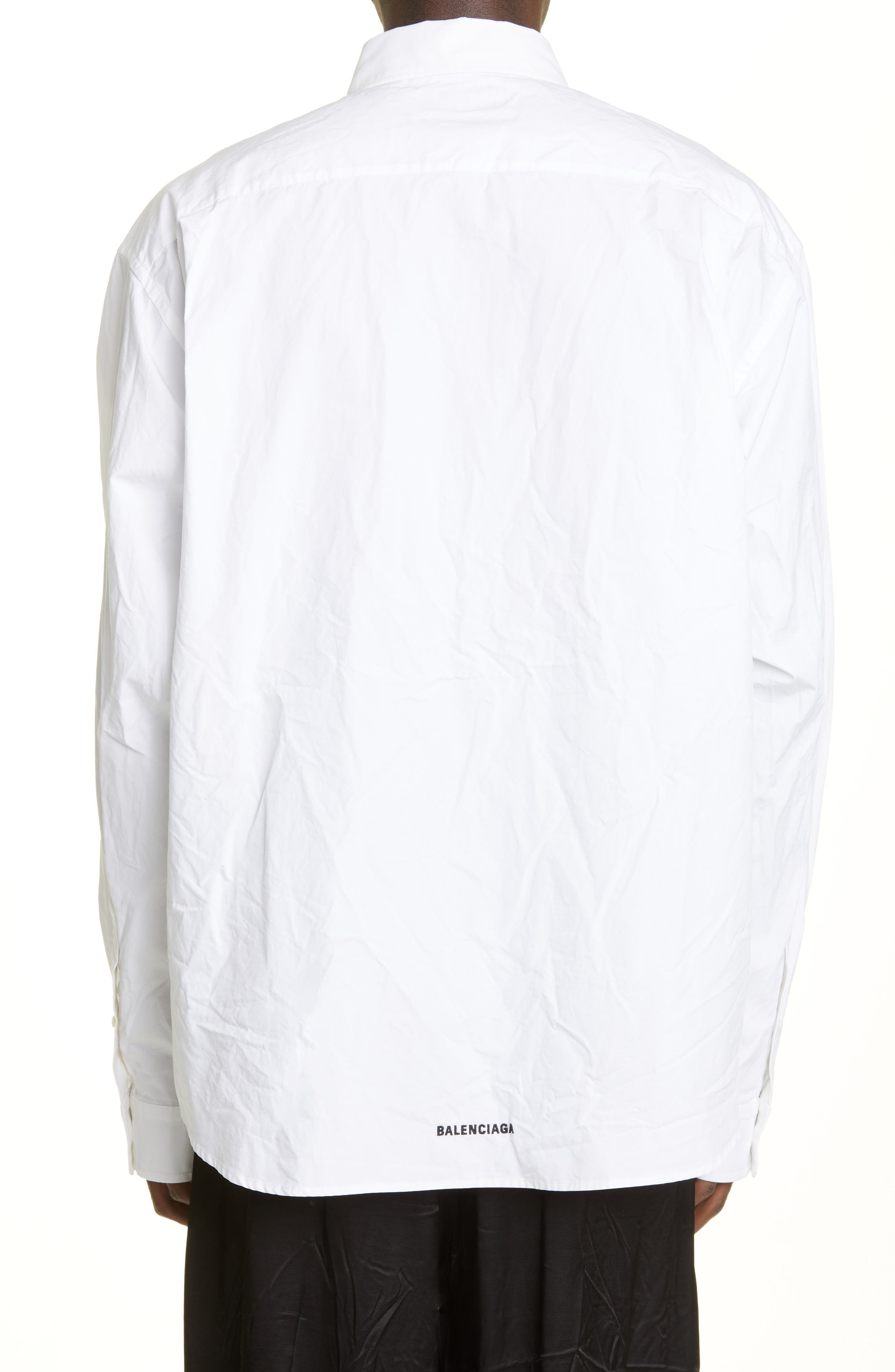 Balenciaga Basic White Button-Down Shirt at Nordstrom, Size 39 EU