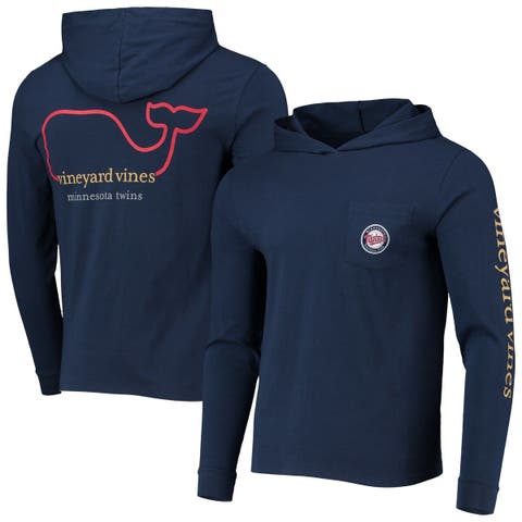 Boston Red Sox Vineyard Vines Saltwater Quarter-Zip Tri-Blend Pullover Top  - Navy