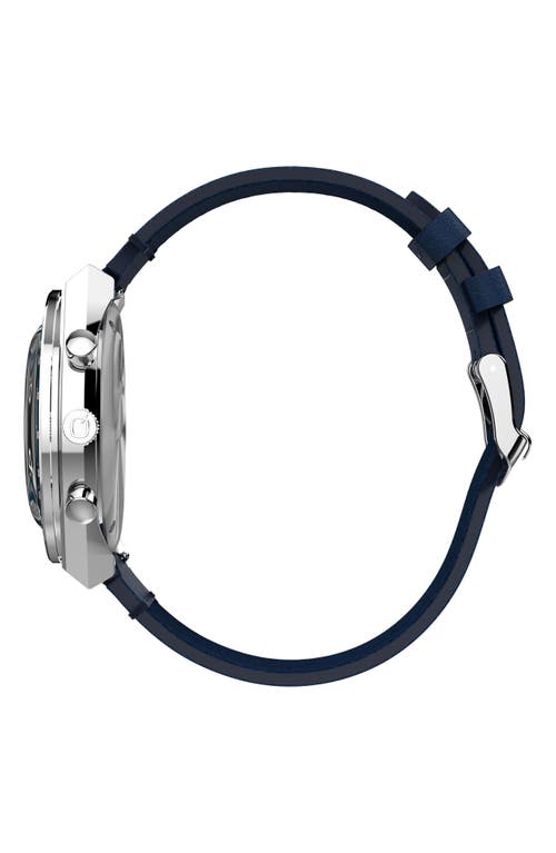 Timex Q  Chronograph Quartz Blue Dial Men's Watch Tw2w51700 In Black