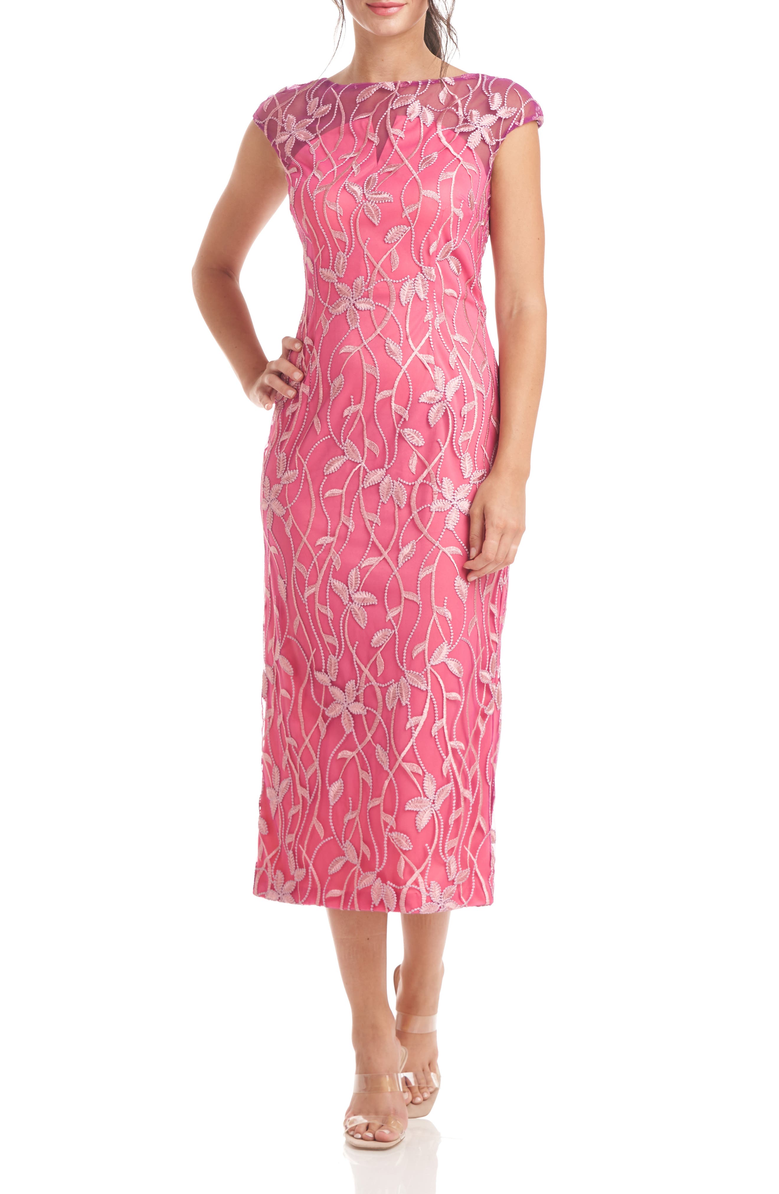 js collections plus size soutache overlay midi dress